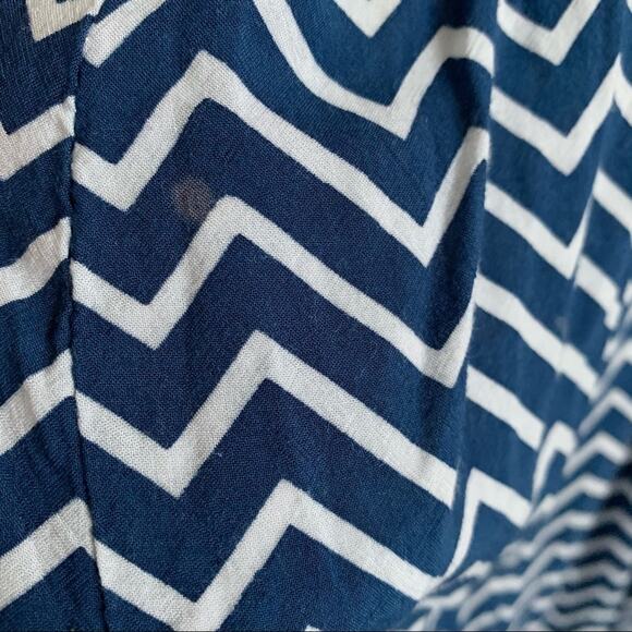 Fighting Eel Ava Sky Chevron Lightweight Dress Tie Waist Small - Picture 7 of 9